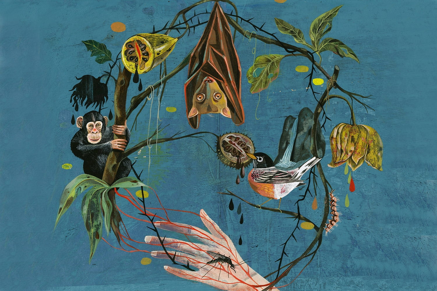 The-Ecology-of-Disease-Olaf-Hajek-Illustration